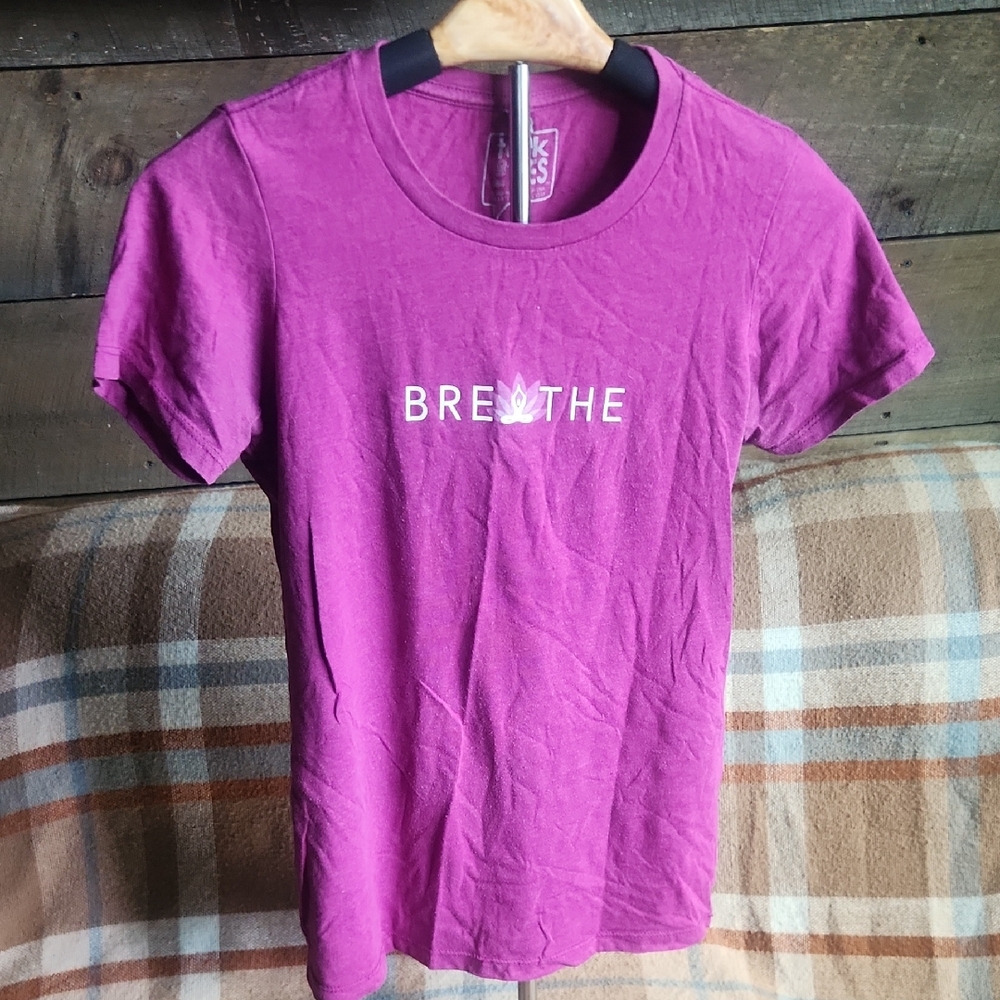 Breathe Purple Short Sleeve Tee